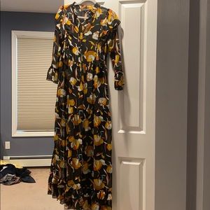 English factory floral maxi dress